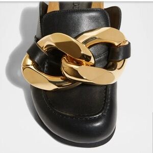 Black and Gold Women’s JW Anderson Loafers